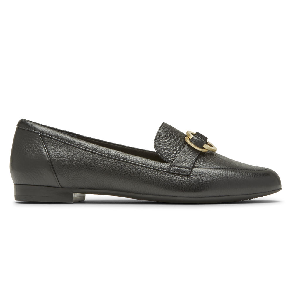 Rockport Loafers For Womens Black - Total Motion Tavia Ring - IK0861957